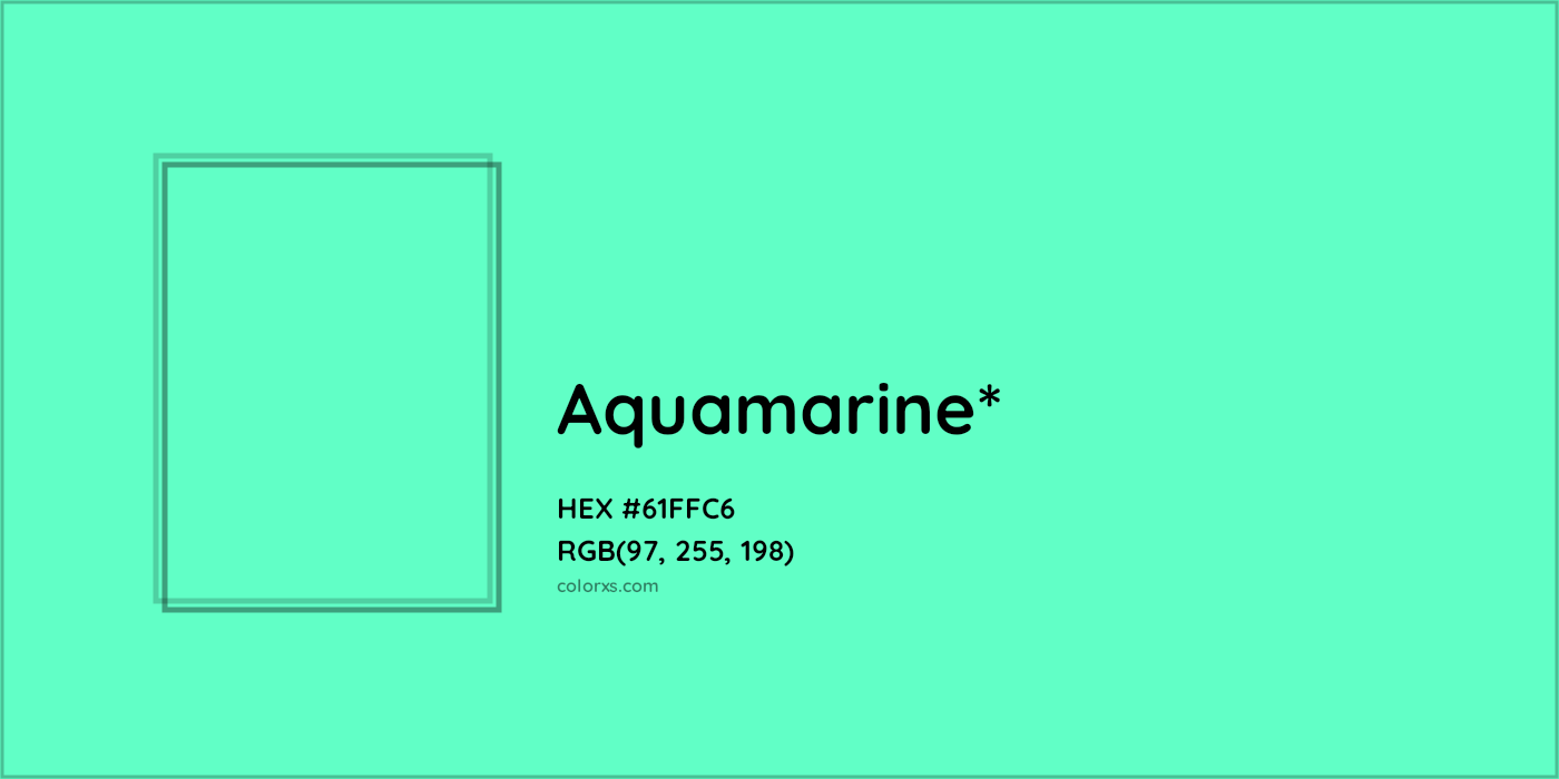 HEX #61FFC6 Color Name, Color Code, Palettes, Similar Paints, Images