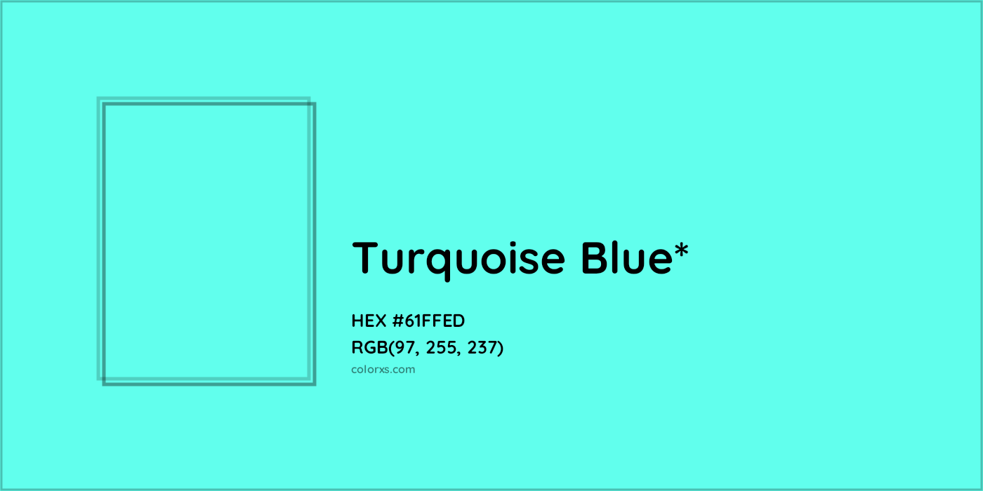 HEX #61FFED Color Name, Color Code, Palettes, Similar Paints, Images
