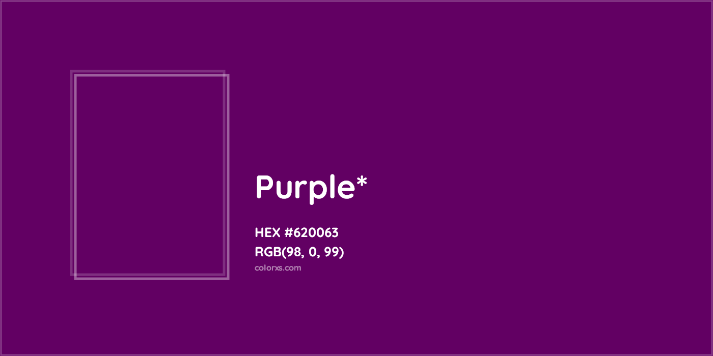 HEX #620063 Color Name, Color Code, Palettes, Similar Paints, Images