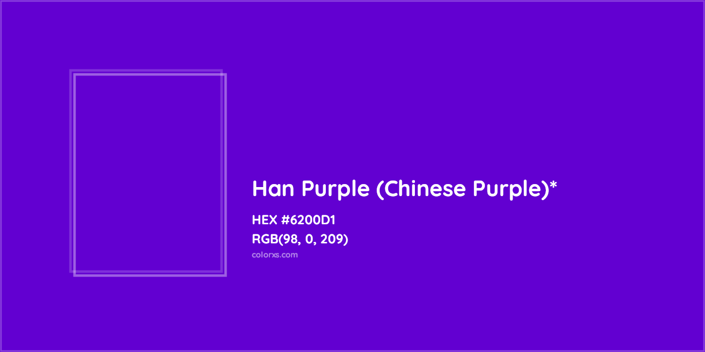 HEX #6200D1 Color Name, Color Code, Palettes, Similar Paints, Images