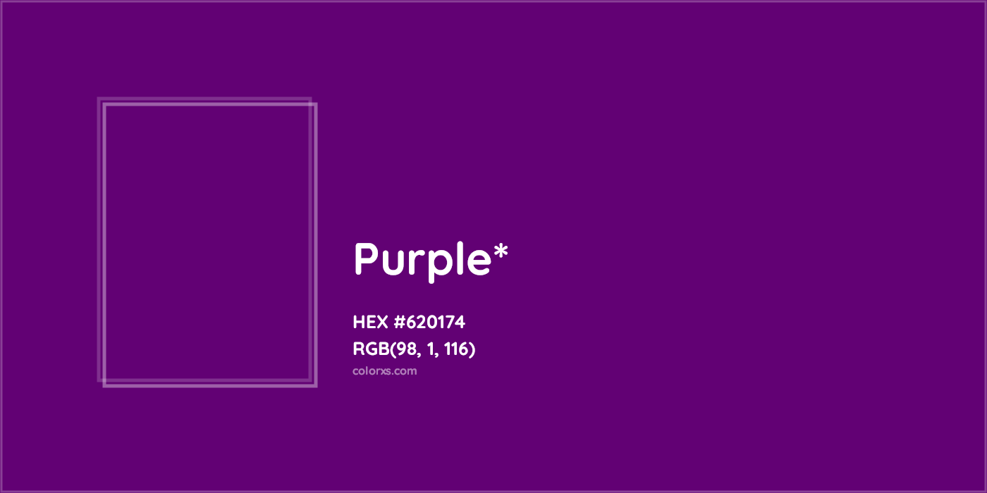HEX #620174 Color Name, Color Code, Palettes, Similar Paints, Images