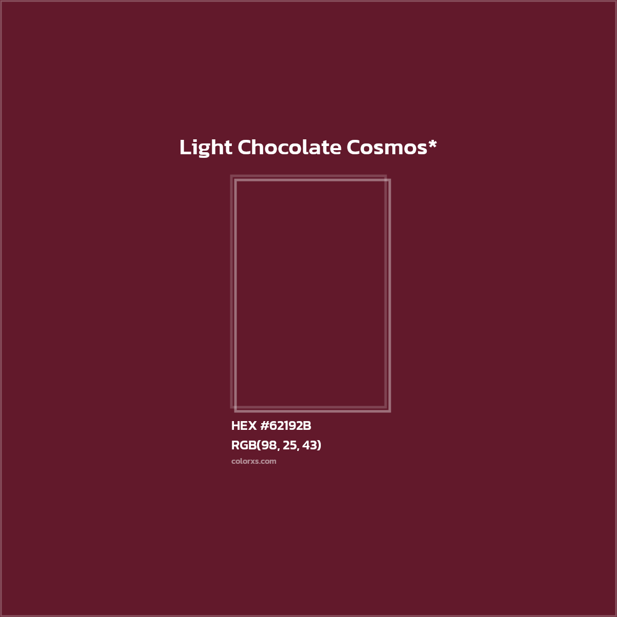 HEX #62192B Color Name, Color Code, Palettes, Similar Paints, Images