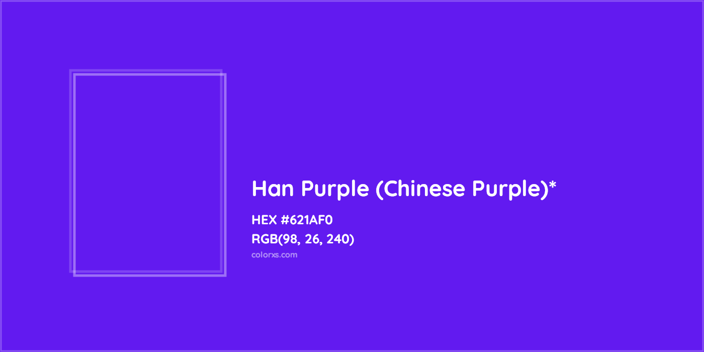 HEX #621AF0 Color Name, Color Code, Palettes, Similar Paints, Images