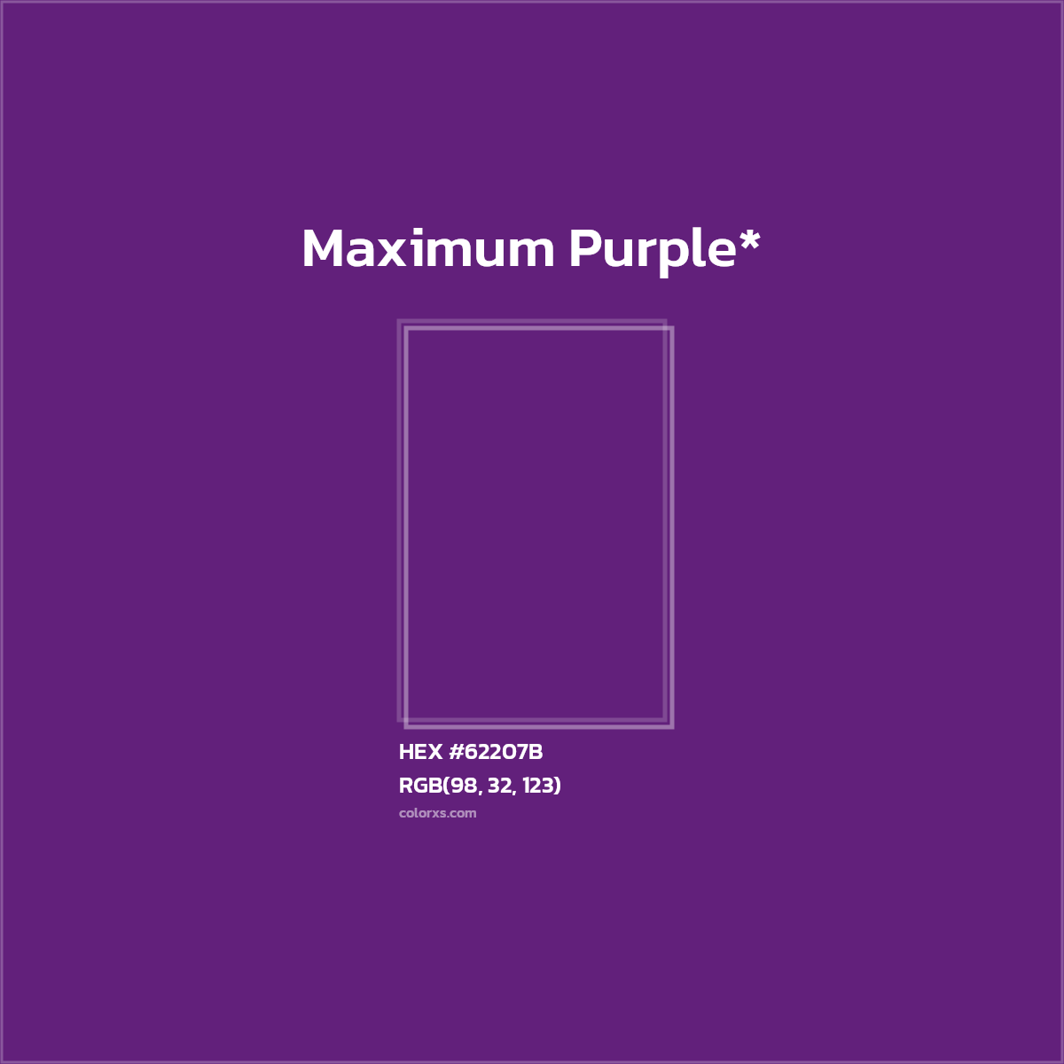 HEX #62207B Color Name, Color Code, Palettes, Similar Paints, Images