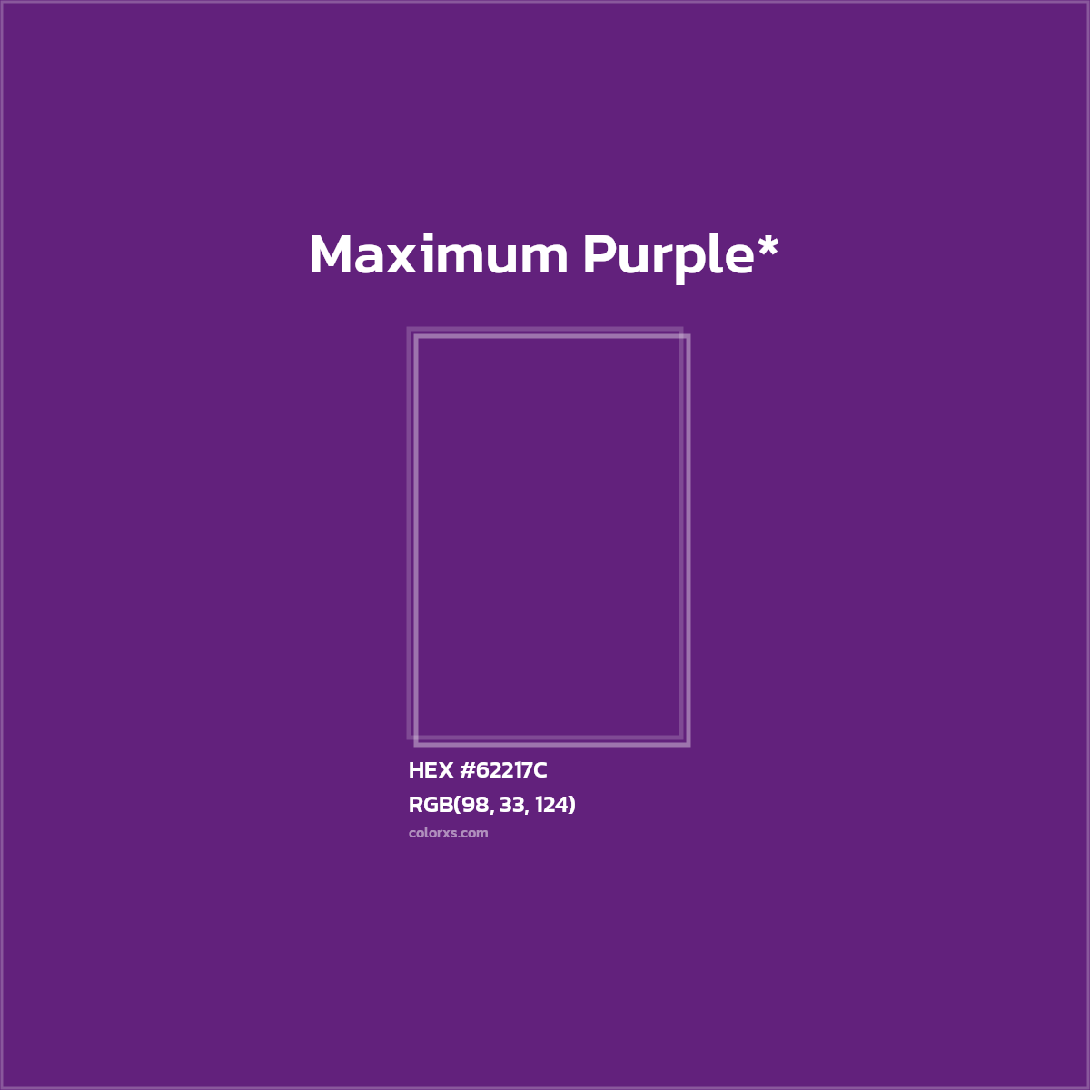 HEX #62217C Color Name, Color Code, Palettes, Similar Paints, Images