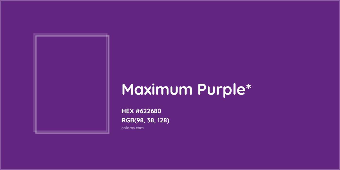 HEX #622680 Color Name, Color Code, Palettes, Similar Paints, Images