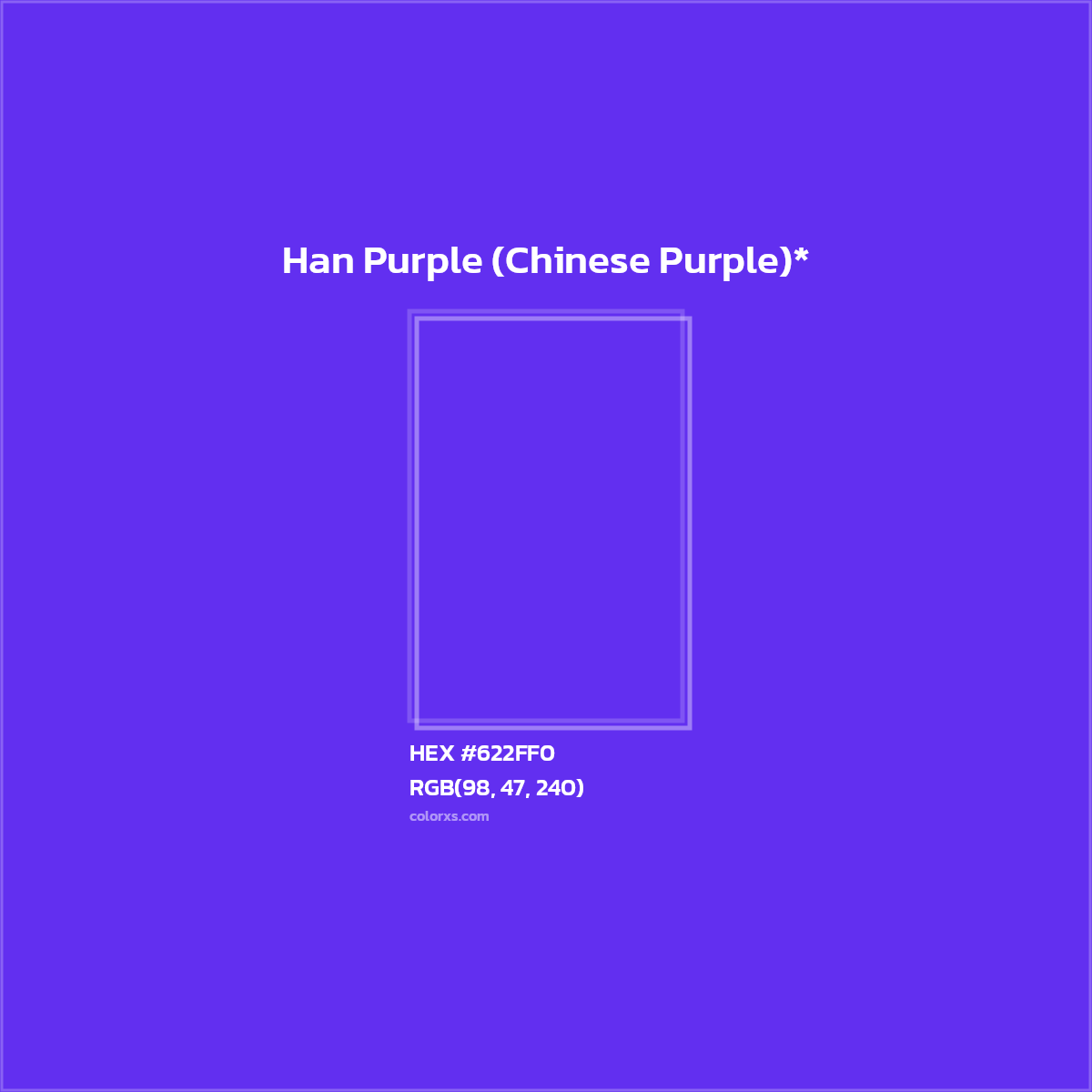 HEX #622FF0 Color Name, Color Code, Palettes, Similar Paints, Images