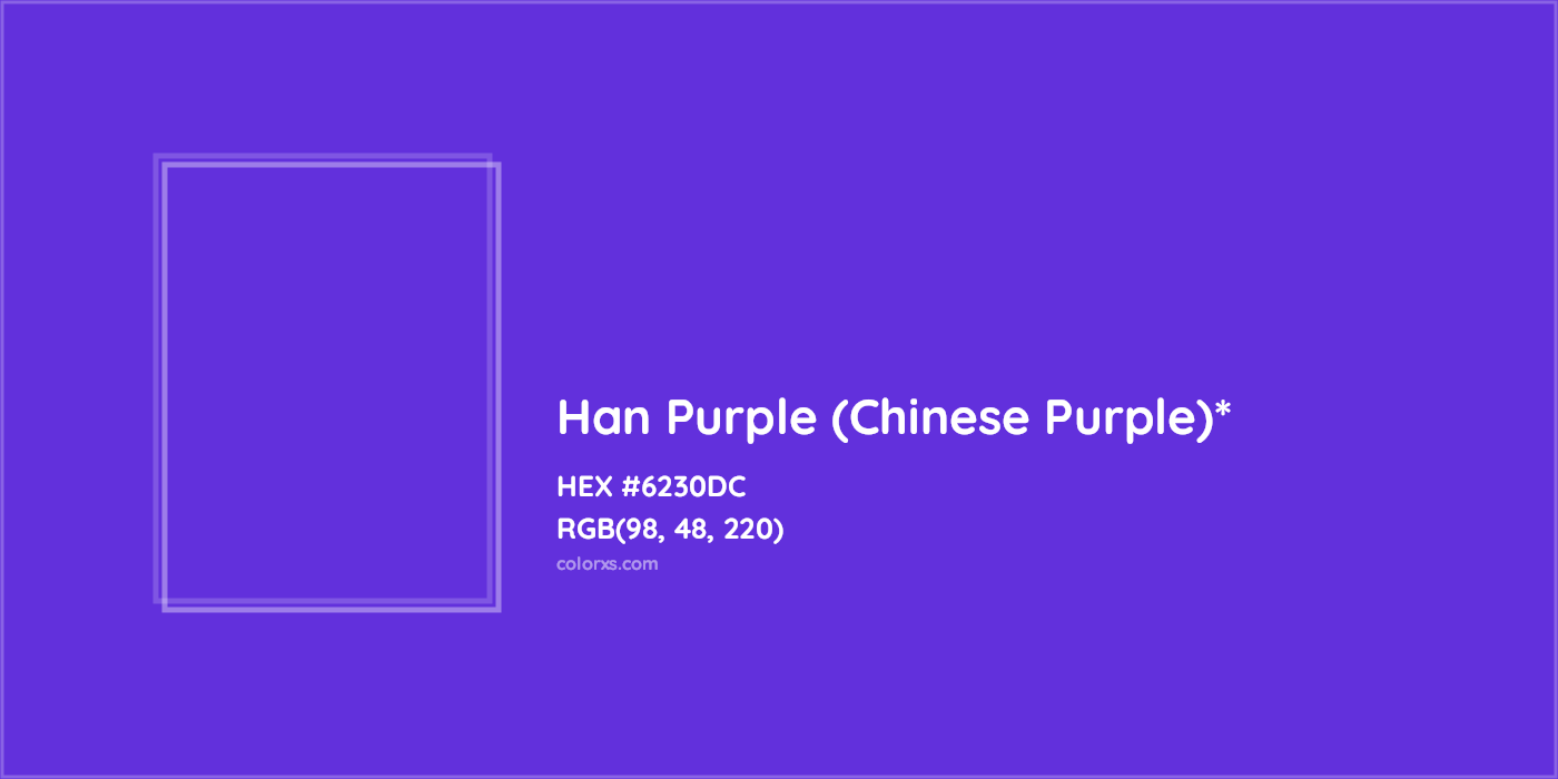 HEX #6230DC Color Name, Color Code, Palettes, Similar Paints, Images