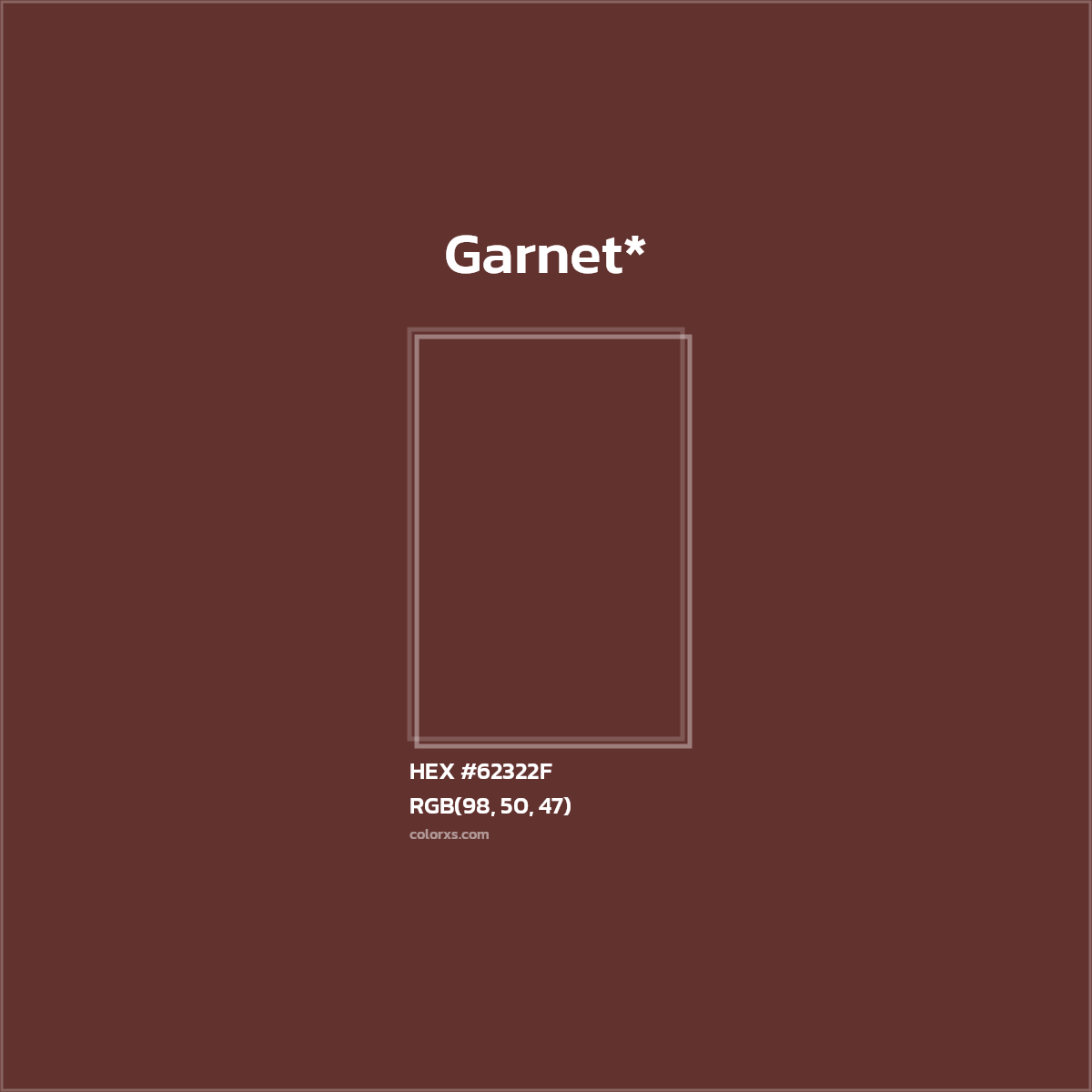 HEX #62322F Color Name, Color Code, Palettes, Similar Paints, Images