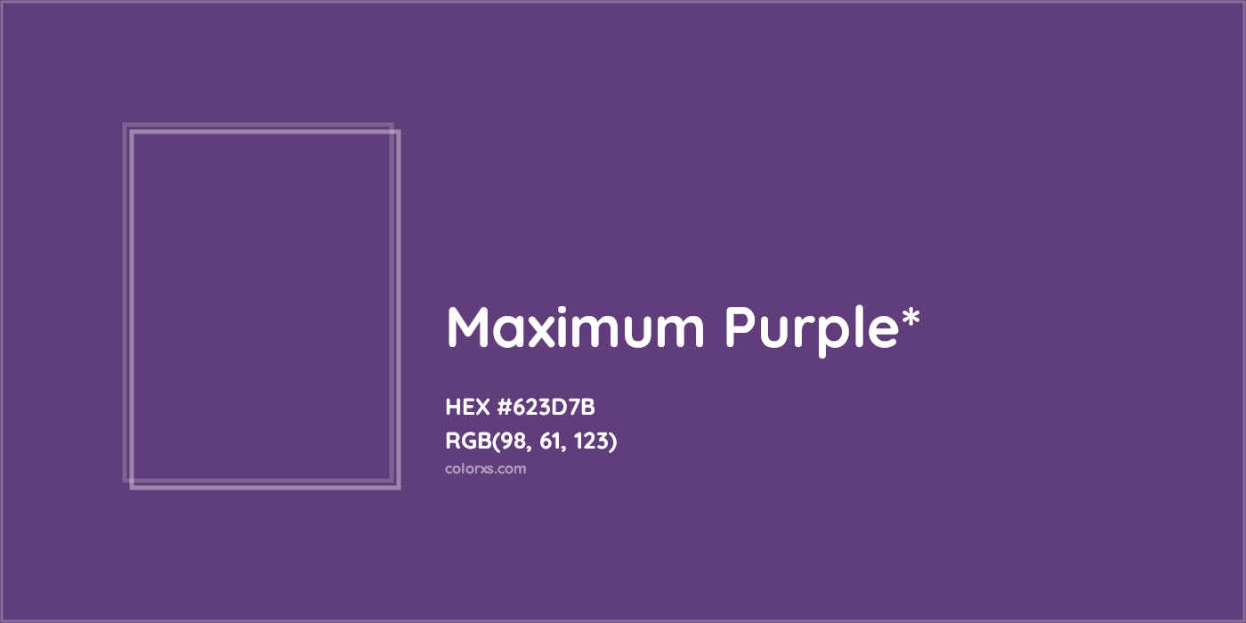 HEX #623D7B Color Name, Color Code, Palettes, Similar Paints, Images