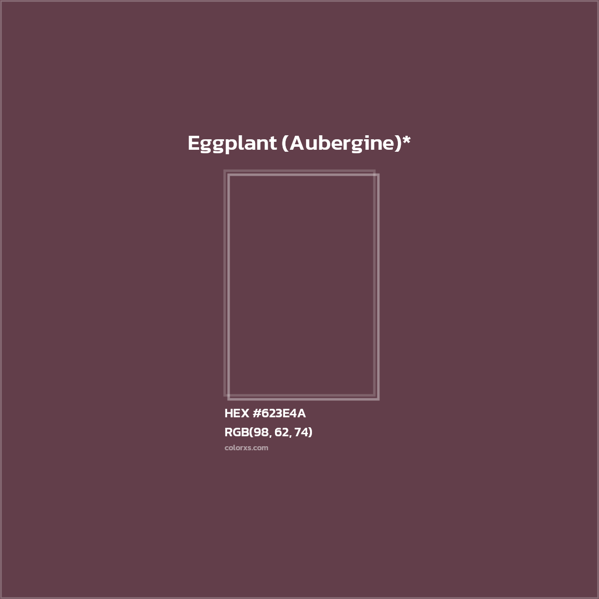 HEX #623E4A Color Name, Color Code, Palettes, Similar Paints, Images