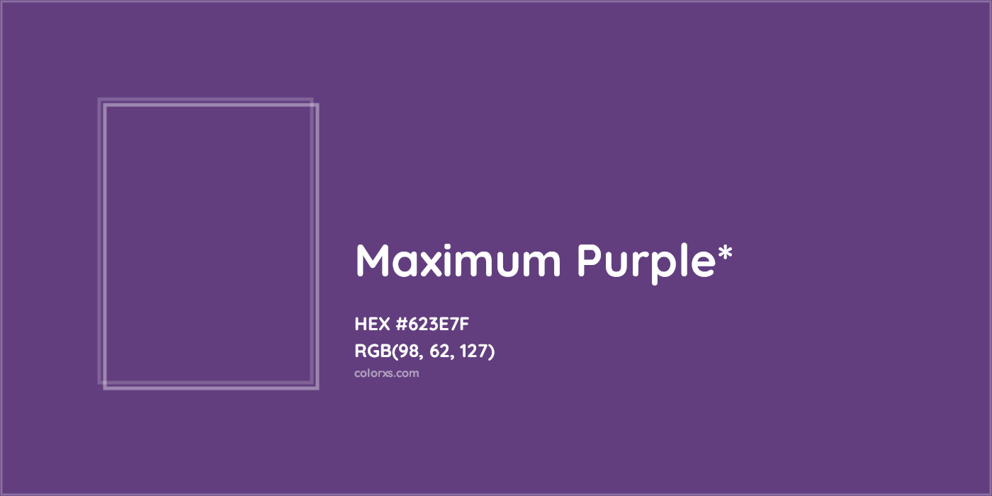 HEX #623E7F Color Name, Color Code, Palettes, Similar Paints, Images