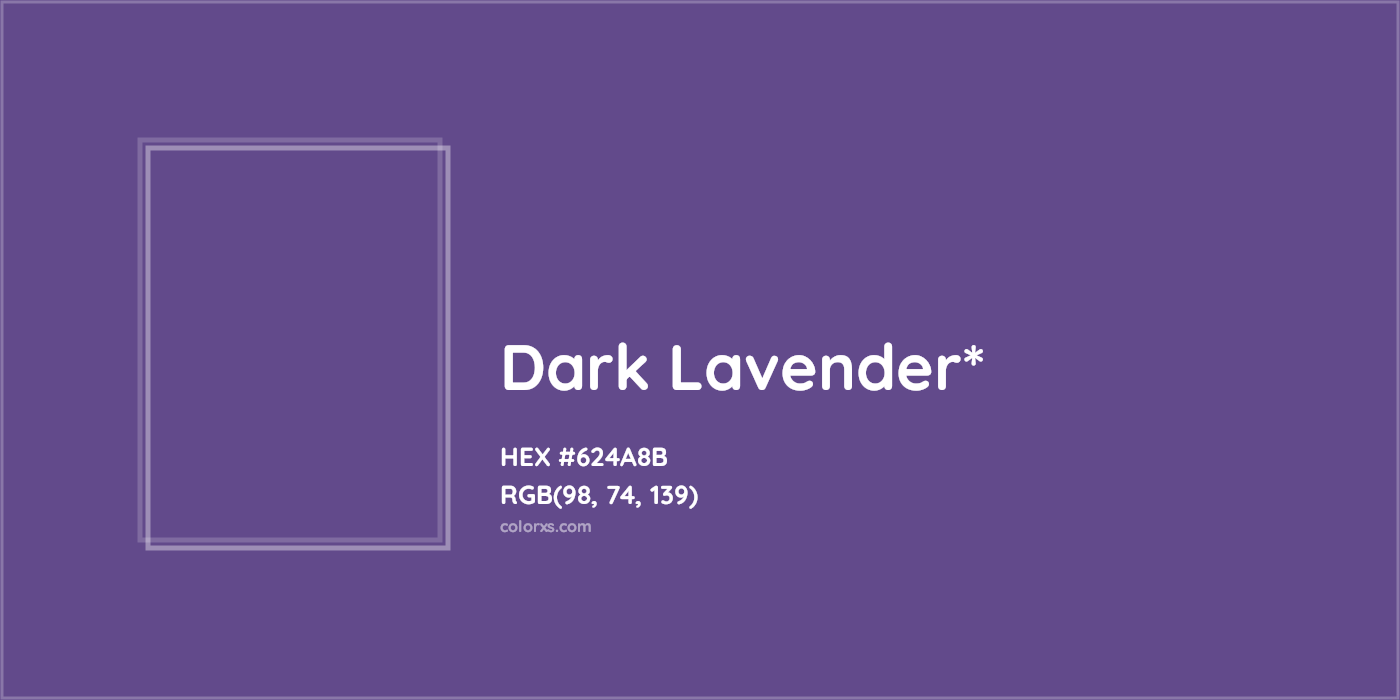 HEX #624A8B Color Name, Color Code, Palettes, Similar Paints, Images