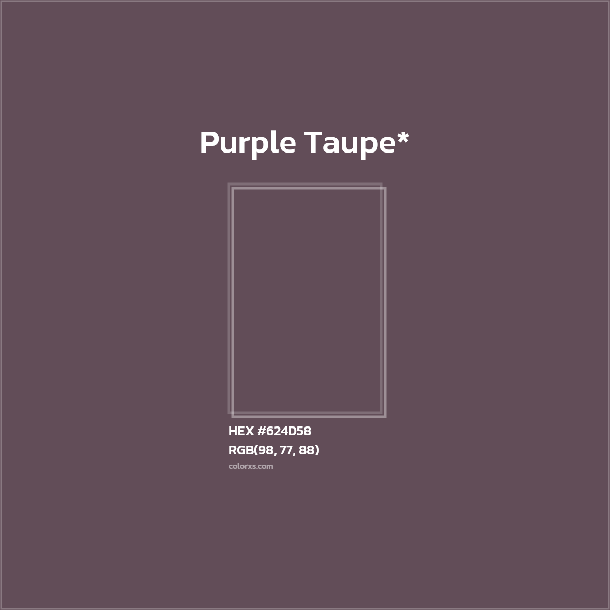 HEX #624D58 Color Name, Color Code, Palettes, Similar Paints, Images