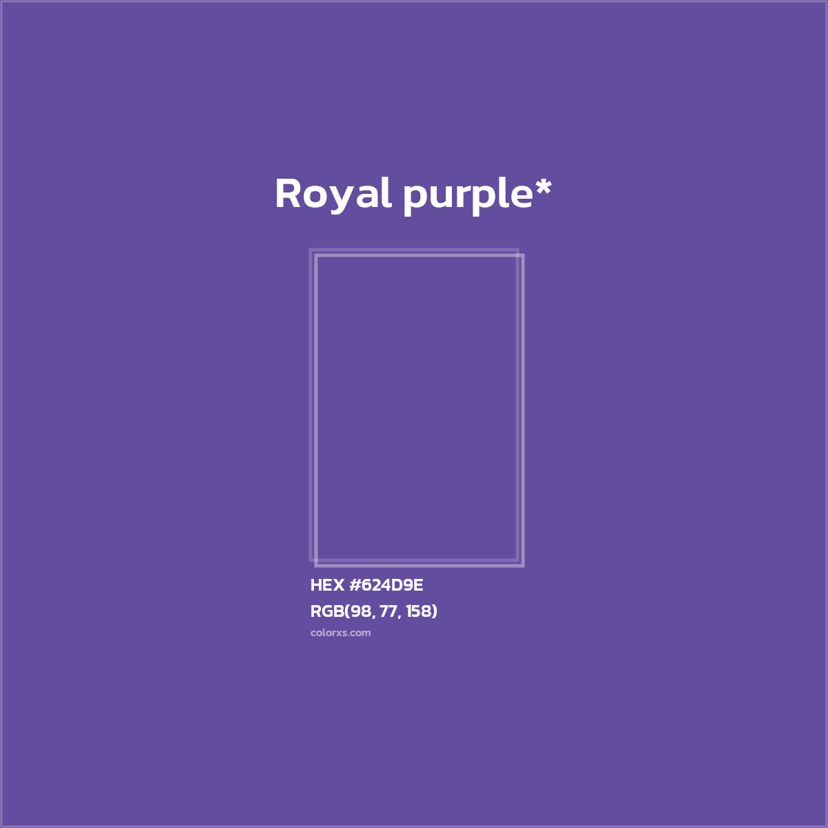 HEX #624D9E Color Name, Color Code, Palettes, Similar Paints, Images