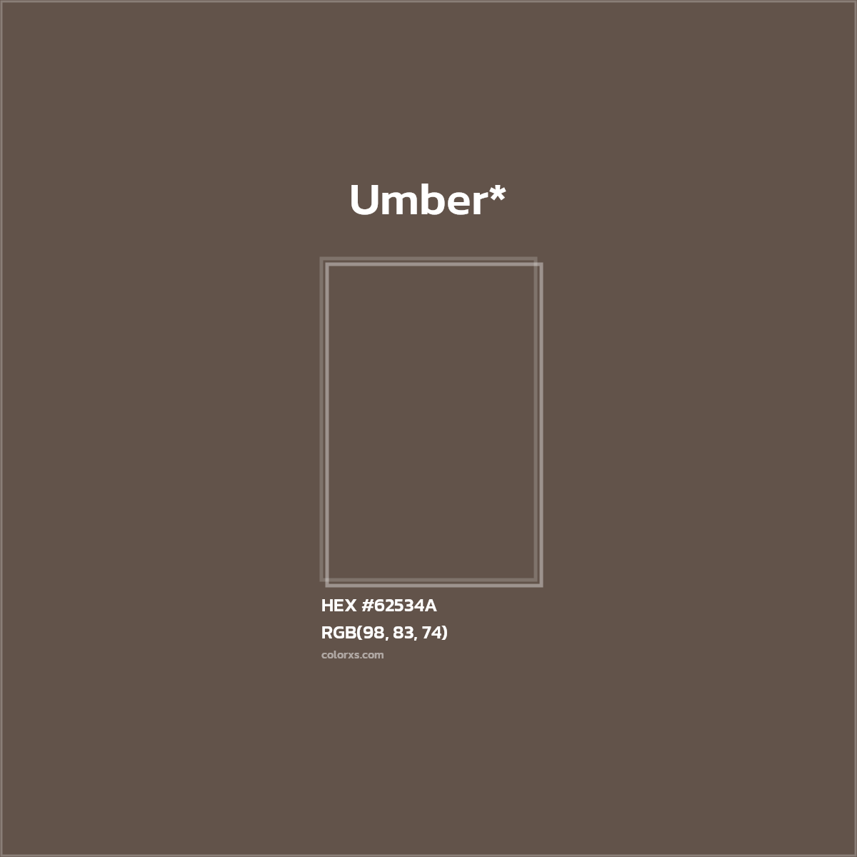 HEX #62534A Color Name, Color Code, Palettes, Similar Paints, Images