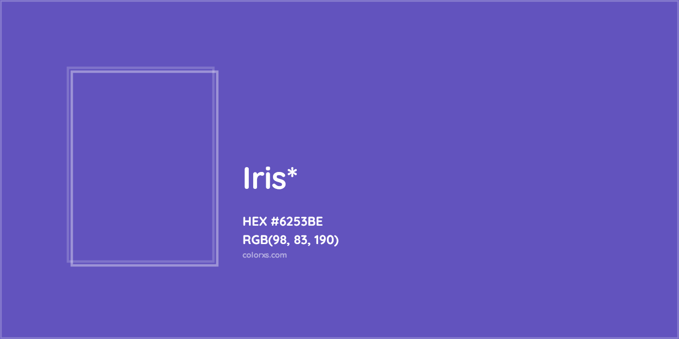 HEX #6253BE Color Name, Color Code, Palettes, Similar Paints, Images