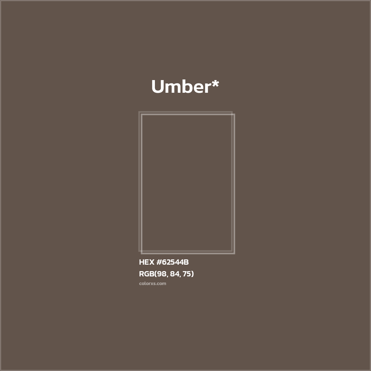 HEX #62544B Color Name, Color Code, Palettes, Similar Paints, Images