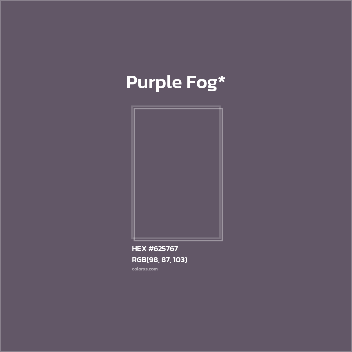 HEX #625767 Color Name, Color Code, Palettes, Similar Paints, Images