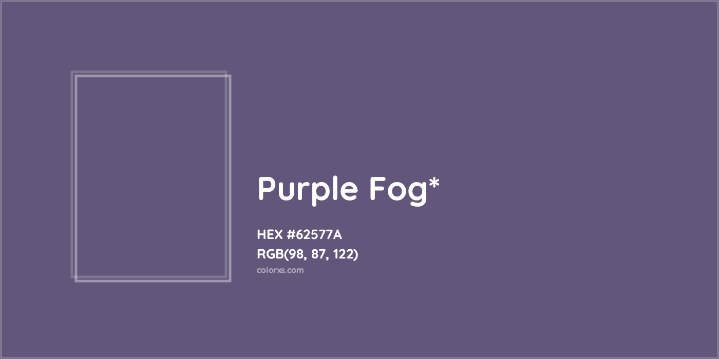 HEX #62577A Color Name, Color Code, Palettes, Similar Paints, Images