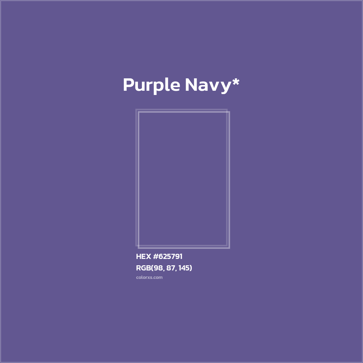 HEX #625791 Color Name, Color Code, Palettes, Similar Paints, Images