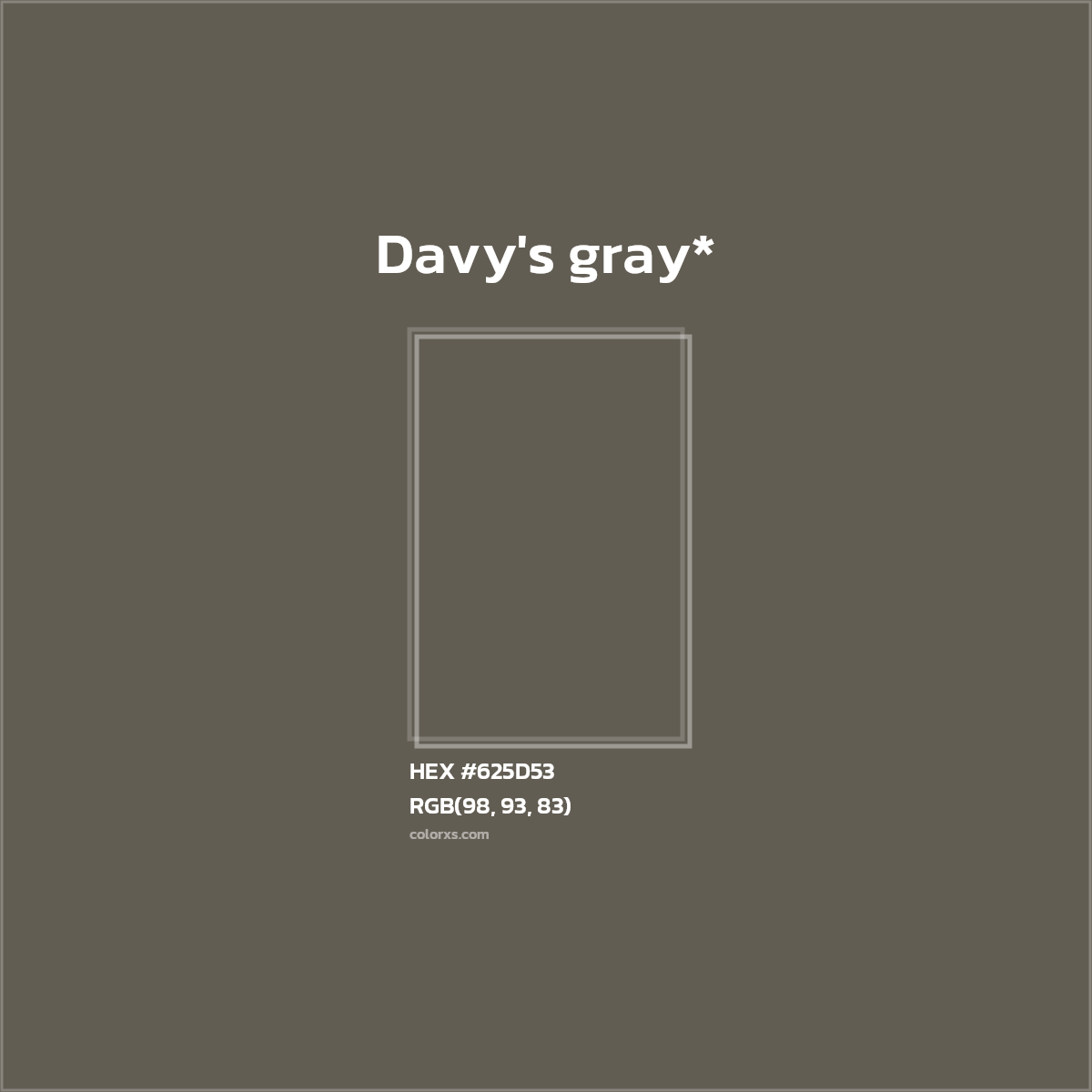 HEX #625D53 Color Name, Color Code, Palettes, Similar Paints, Images