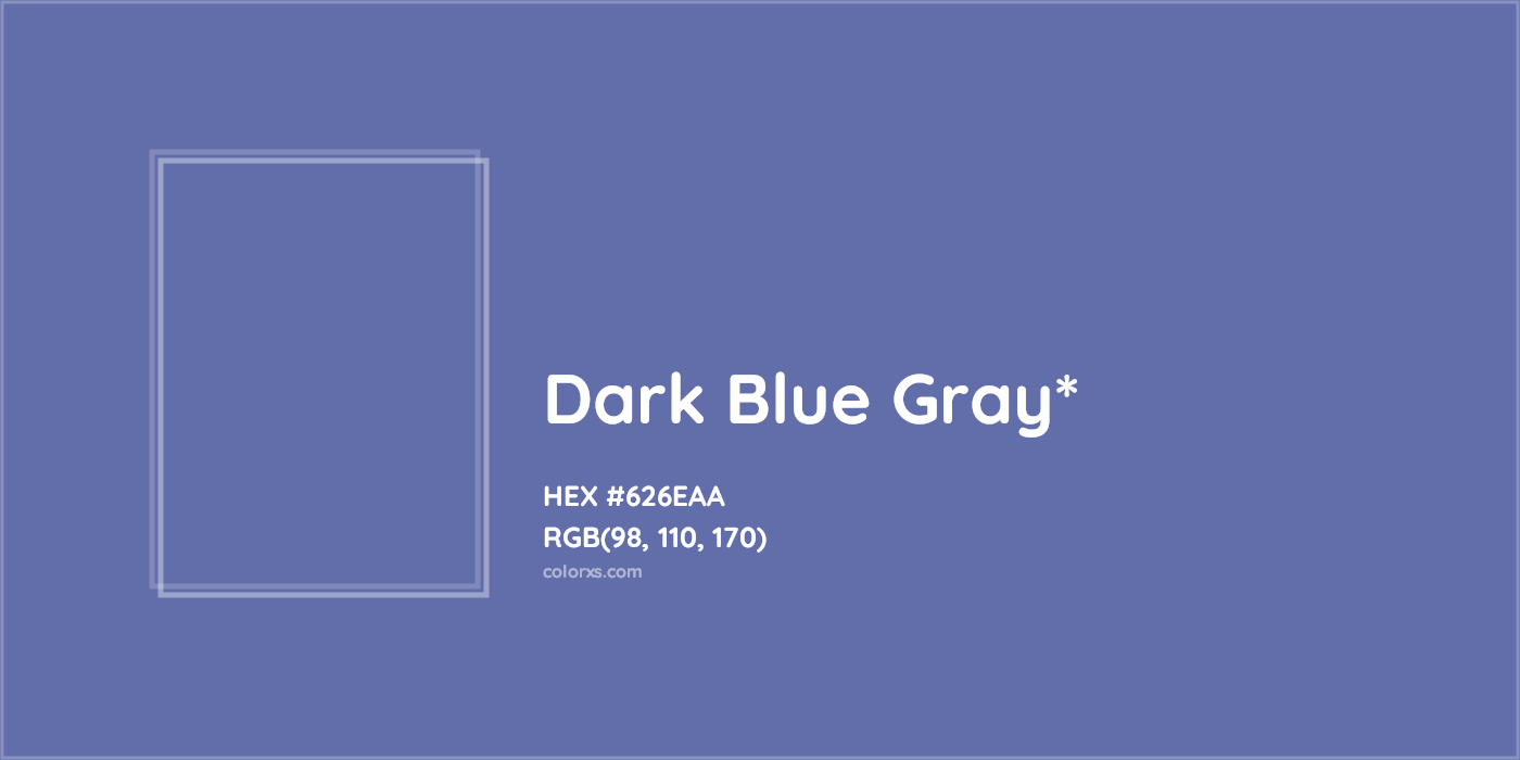 HEX #626EAA Color Name, Color Code, Palettes, Similar Paints, Images
