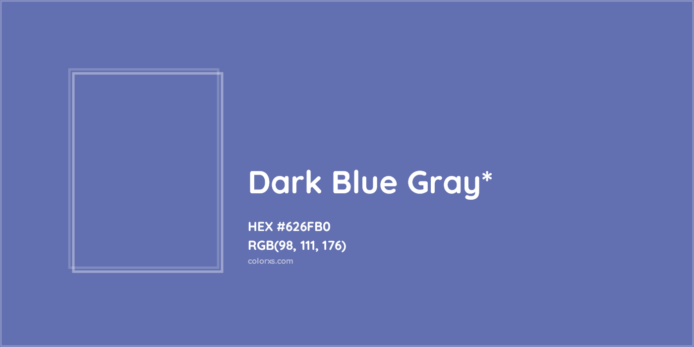 HEX #626FB0 Color Name, Color Code, Palettes, Similar Paints, Images