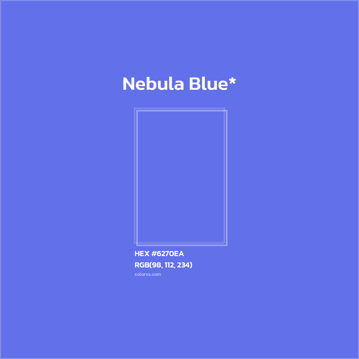 HEX #6270EA Color Name, Color Code, Palettes, Similar Paints, Images