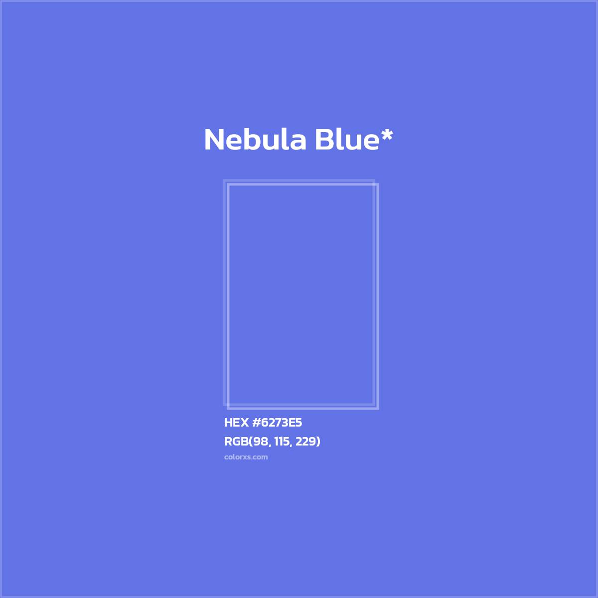 HEX #6273E5 Color Name, Color Code, Palettes, Similar Paints, Images