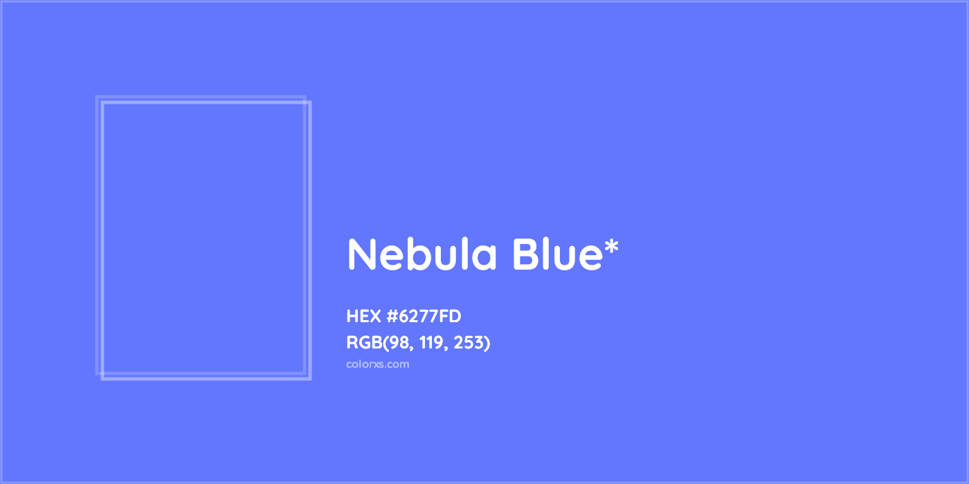 HEX #6277FD Color Name, Color Code, Palettes, Similar Paints, Images