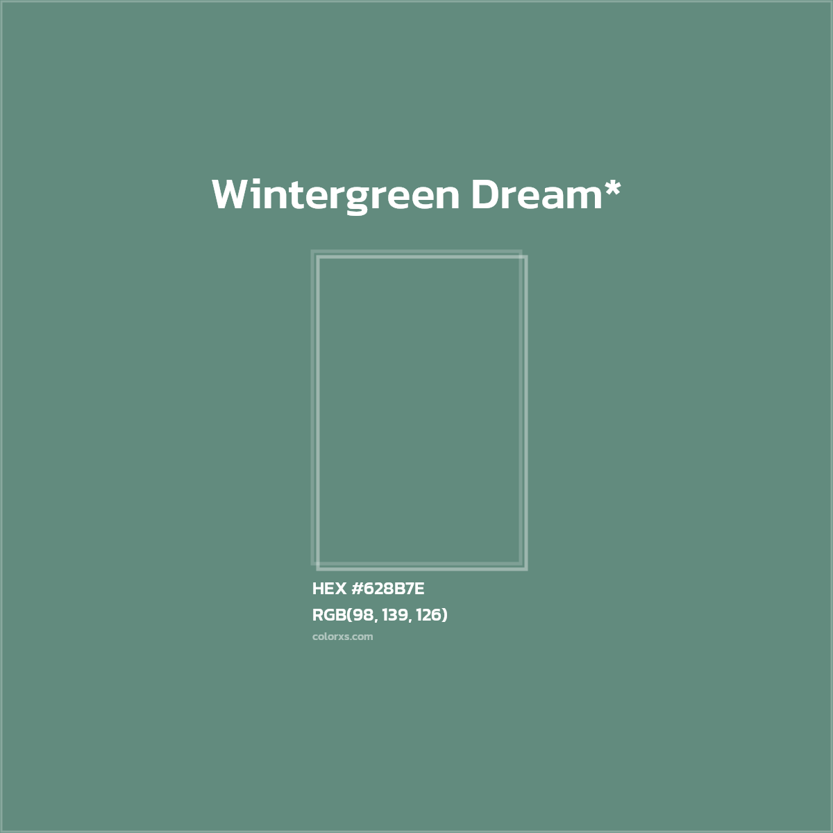 HEX #628B7E Color Name, Color Code, Palettes, Similar Paints, Images