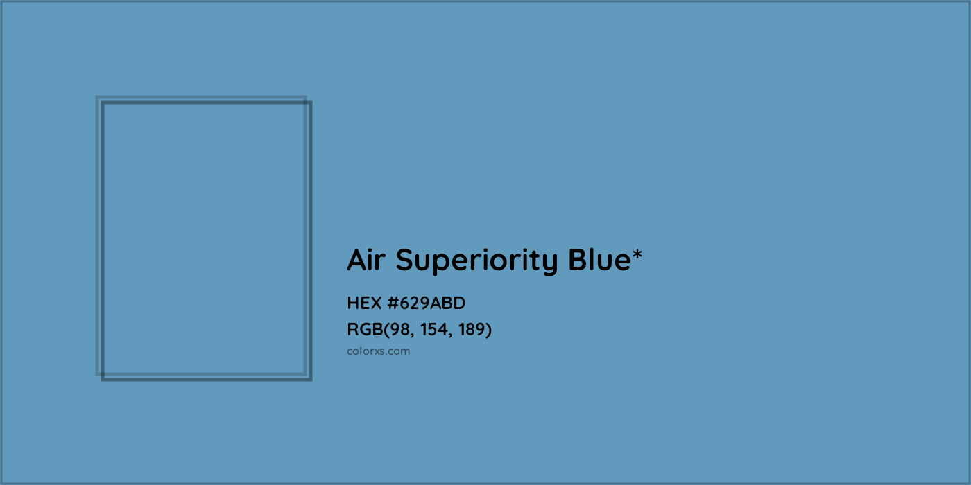 HEX #629ABD Color Name, Color Code, Palettes, Similar Paints, Images