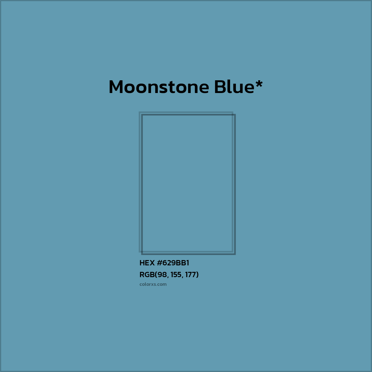 HEX #629BB1 Color Name, Color Code, Palettes, Similar Paints, Images