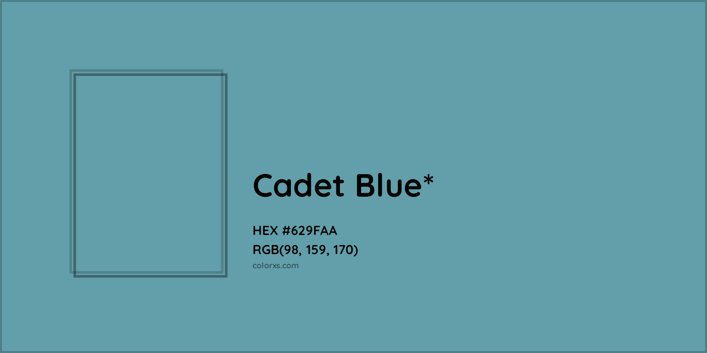 HEX #629FAA Color Name, Color Code, Palettes, Similar Paints, Images