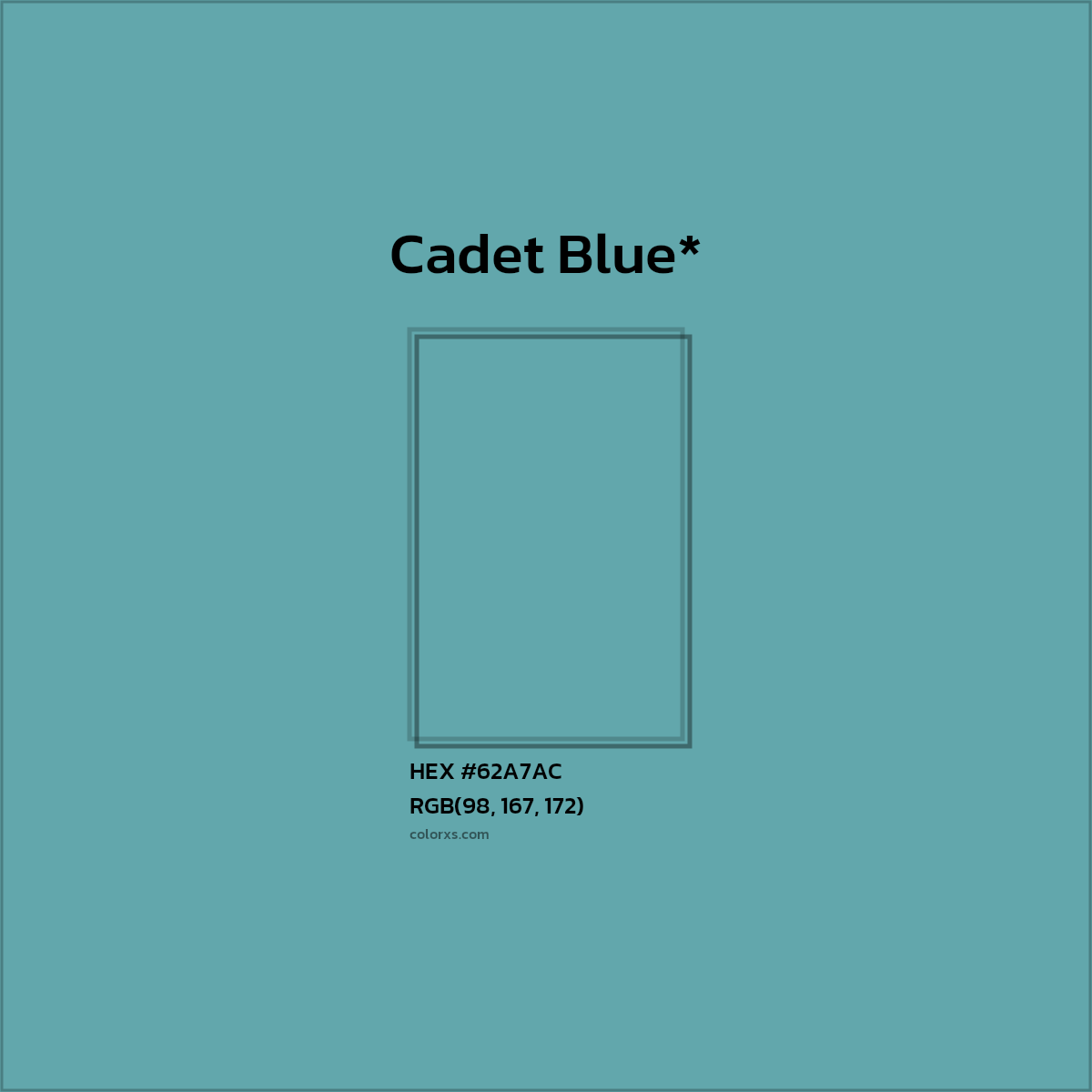 HEX #62A7AC Color Name, Color Code, Palettes, Similar Paints, Images