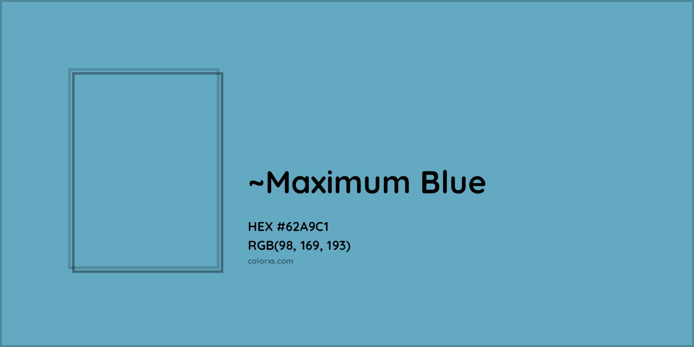 HEX #62A9C1 Color Name, Color Code, Palettes, Similar Paints, Images