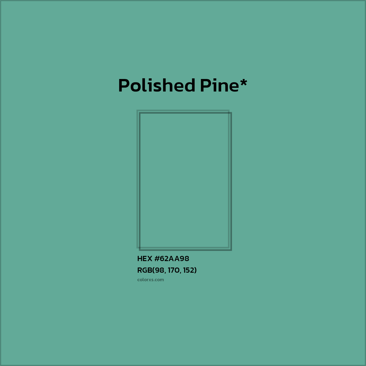 HEX #62AA98 Color Name, Color Code, Palettes, Similar Paints, Images