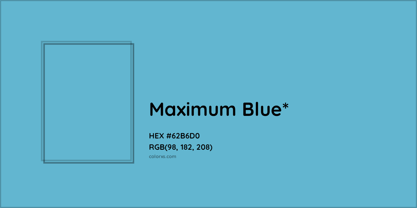 HEX #62B6D0 Color Name, Color Code, Palettes, Similar Paints, Images