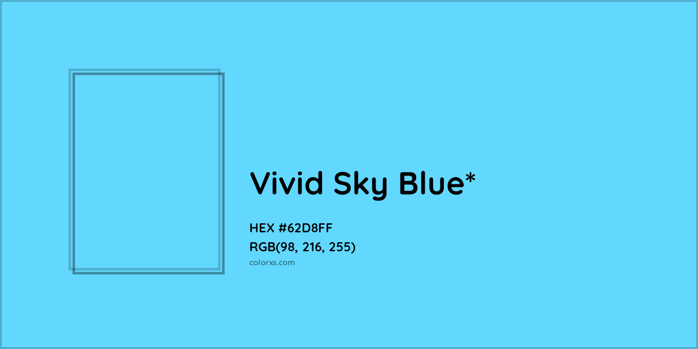 HEX #62D8FF Color Name, Color Code, Palettes, Similar Paints, Images