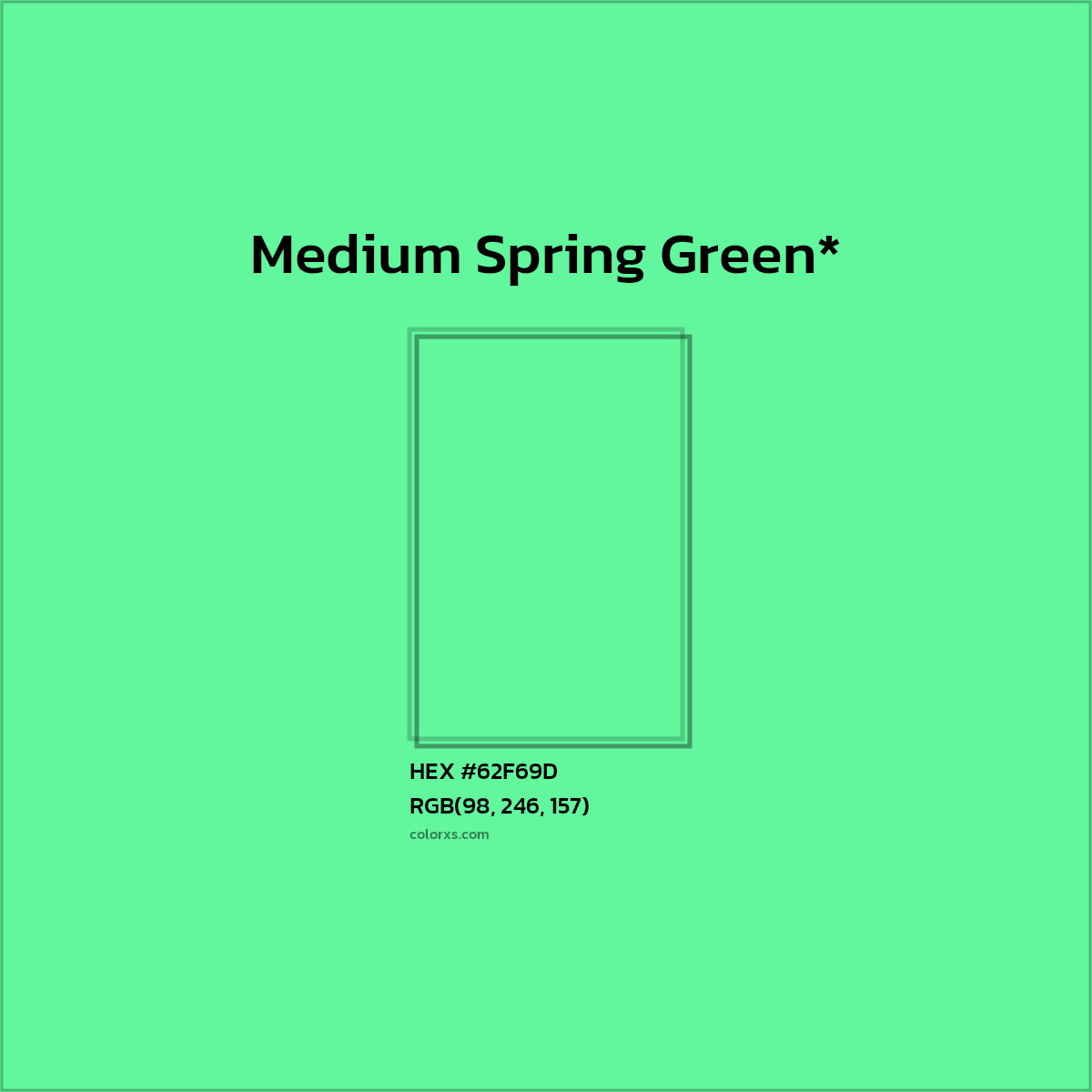 HEX #62F69D Color Name, Color Code, Palettes, Similar Paints, Images