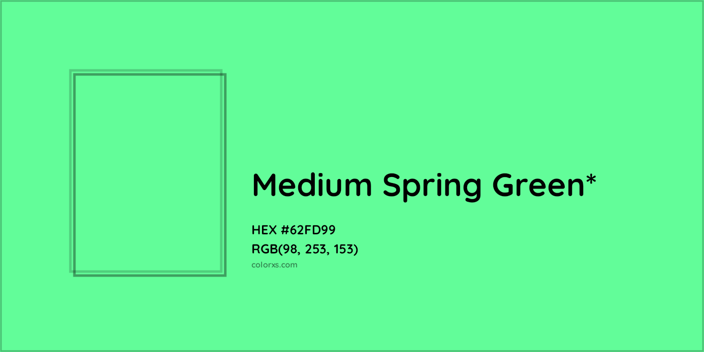 HEX #62FD99 Color Name, Color Code, Palettes, Similar Paints, Images