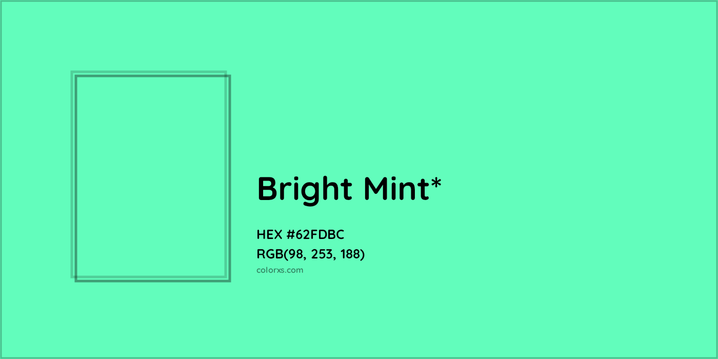 HEX #62FDBC Color Name, Color Code, Palettes, Similar Paints, Images