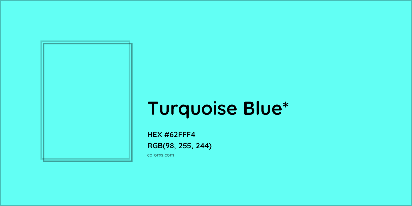 HEX #62FFF4 Color Name, Color Code, Palettes, Similar Paints, Images