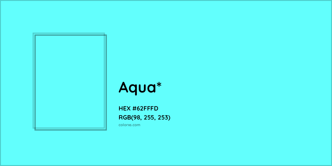 HEX #62FFFD Color Name, Color Code, Palettes, Similar Paints, Images