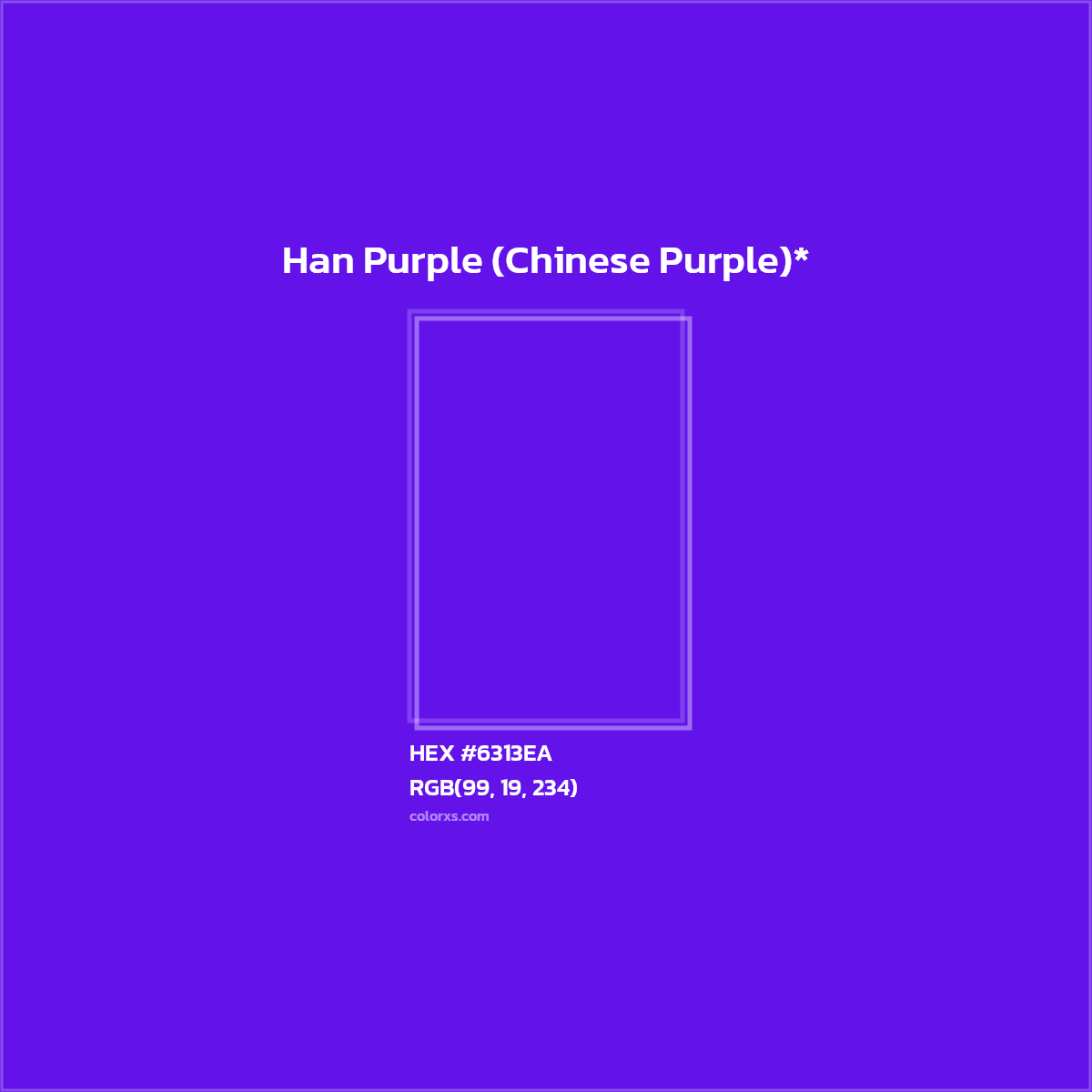 HEX #6313EA Color Name, Color Code, Palettes, Similar Paints, Images