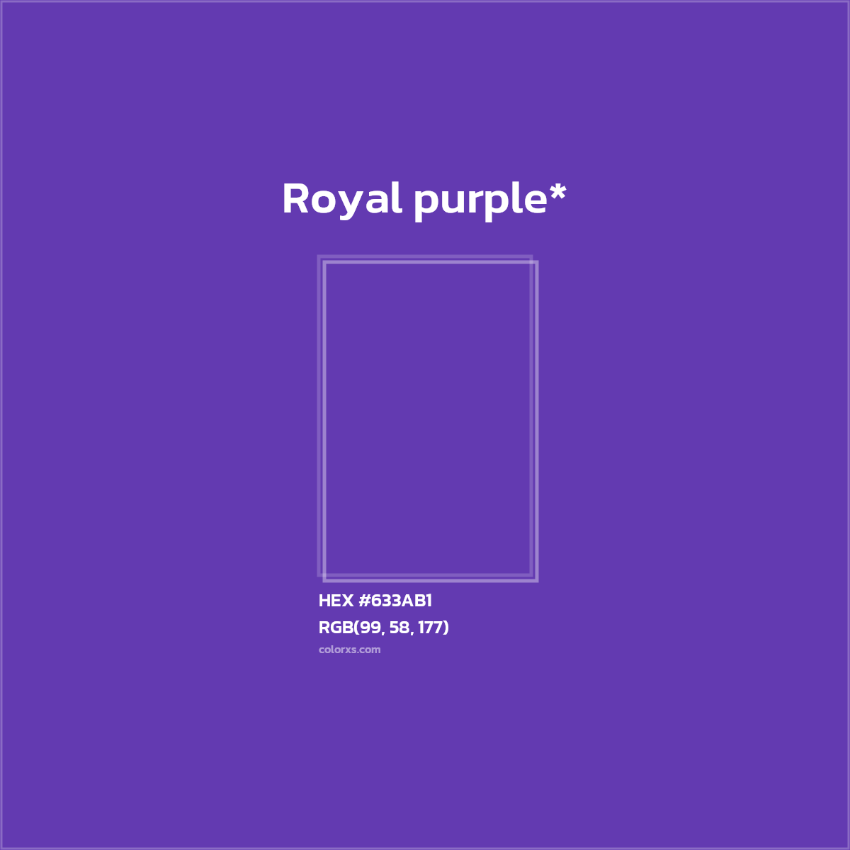 HEX #633AB1 Color Name, Color Code, Palettes, Similar Paints, Images