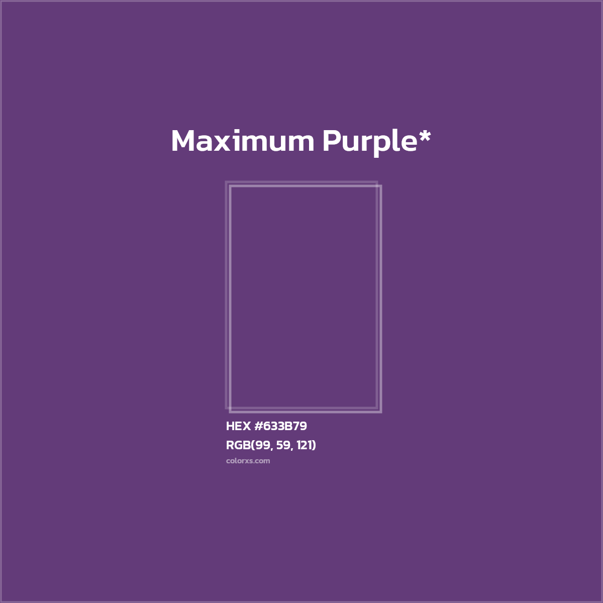 HEX #633B79 Color Name, Color Code, Palettes, Similar Paints, Images