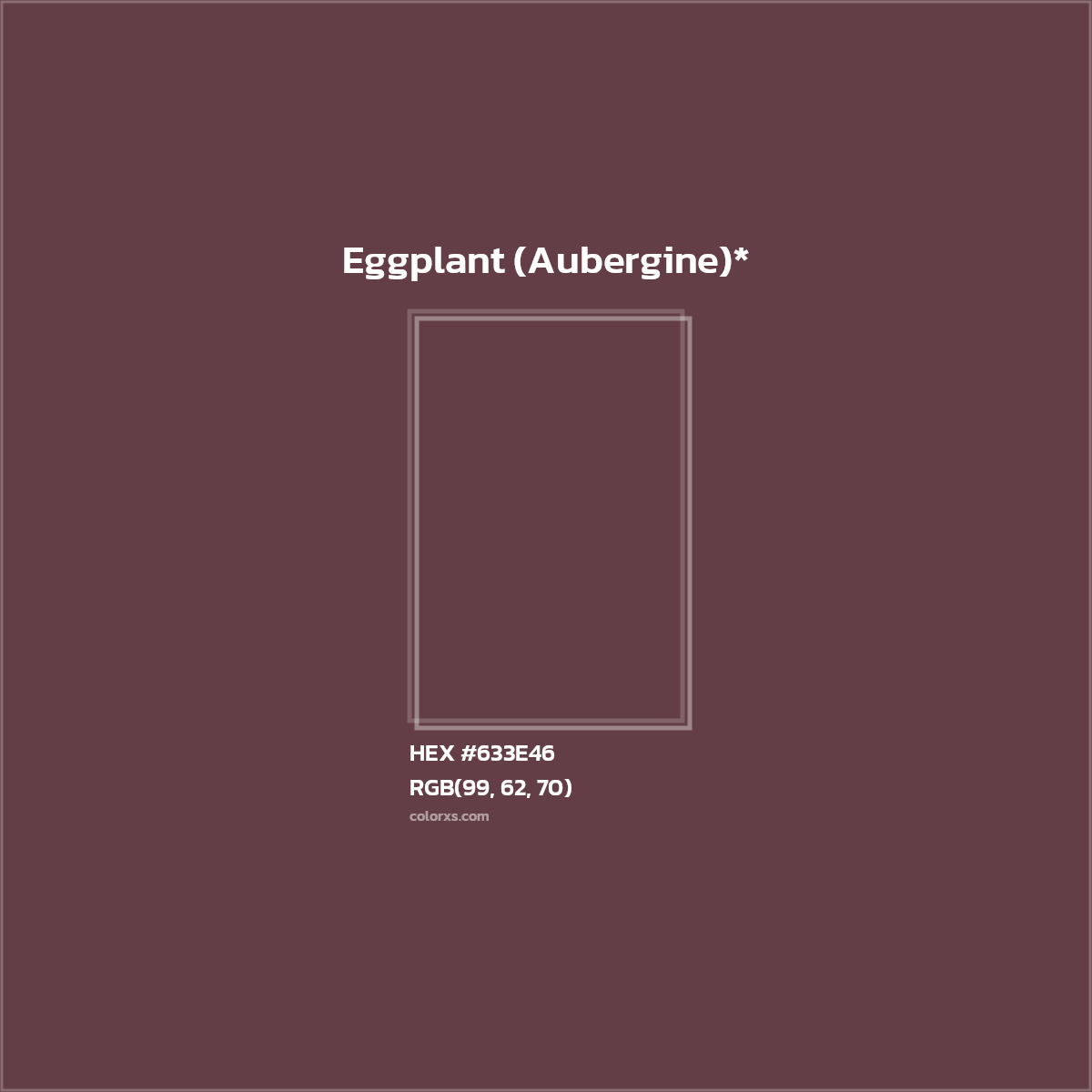 HEX #633E46 Color Name, Color Code, Palettes, Similar Paints, Images