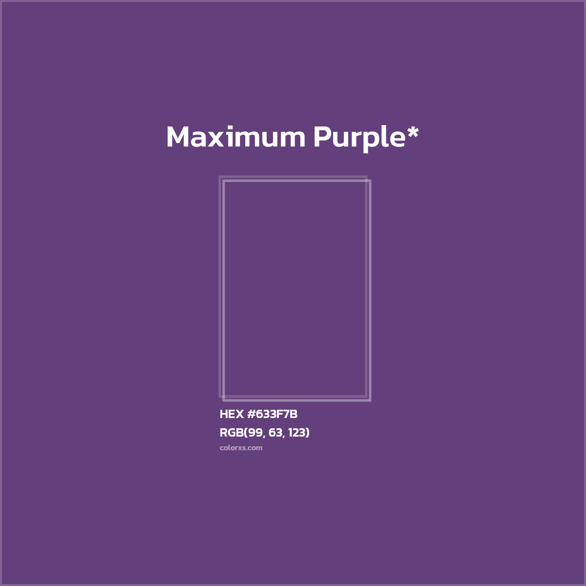 HEX #633F7B Color Name, Color Code, Palettes, Similar Paints, Images